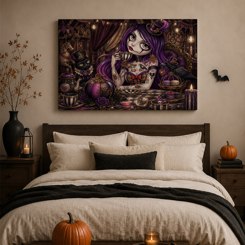 Art mural sur toile Steampunk, 12"H x 18"W