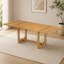 Ensemble de table et de chaises extensibles en bois massif pour 6 personnes avec banc rembourré