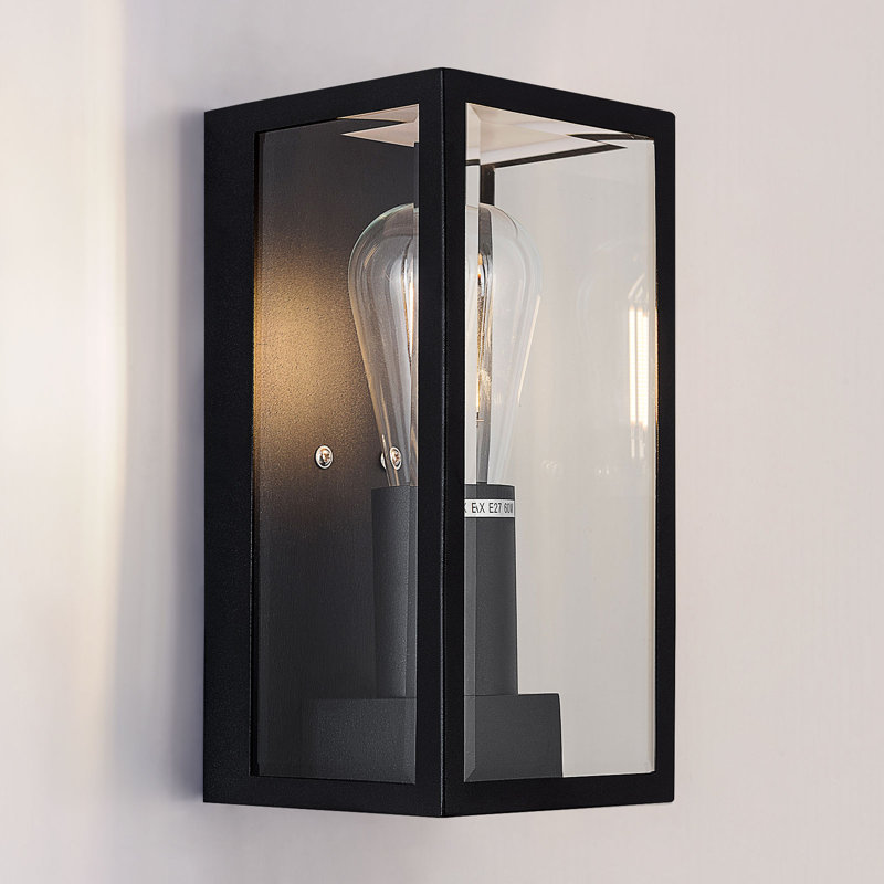 Amandla Black 23.5cm H Outdoor Flush Mount