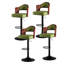 Ensemble de tabourets de bar pivotants, confortables et réglables pour le bar, la cuisine, la salle à manger avec dossier et repose-pieds