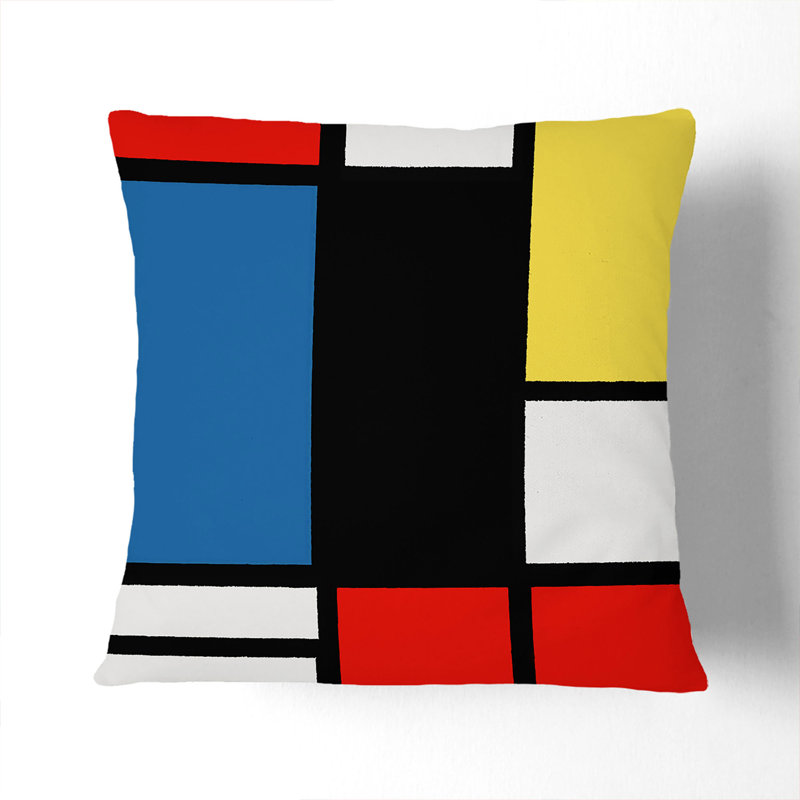 Composition Vol.3 Square Throw Cushion, 40cm H x 40cm W x 15cm D, White
