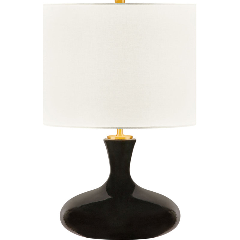 Amber 21 Table Lamp, Black Ceramic
