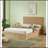 Queen Size Lift Up Storage Bed Frame, Wooden Corrugated Curved Lines, Hydraulic Storage/No Box Spring Needed.-1234996328