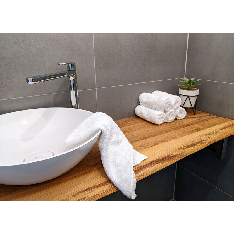 Midweight Fingertip Towel, 40cm W x 60cm L, White