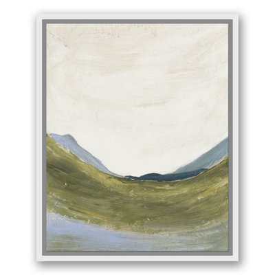 Paysage abstrait vert - peinture sur toile