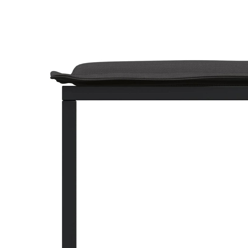  Garden Stool Black, Dark Grey PVC-coated polyester, Steel, Foam Medium