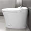Toilette moderne en céramique avec siège chauffant réglable et chasse d'eau pour la salle de bain