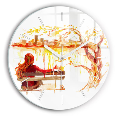 Glass Wall Clock