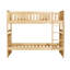 Lit simple superposé de style transitionnel, finition en pin naturel, garde-corps sur le lit supérieur, lit sans fondation requis, rails, sommier, pour la chambre à coucher
