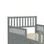 Plateforme en bois robuste Milsap avec garde-corps et tiroirs de rangement pour un sommeil confortable-784765136-784765151