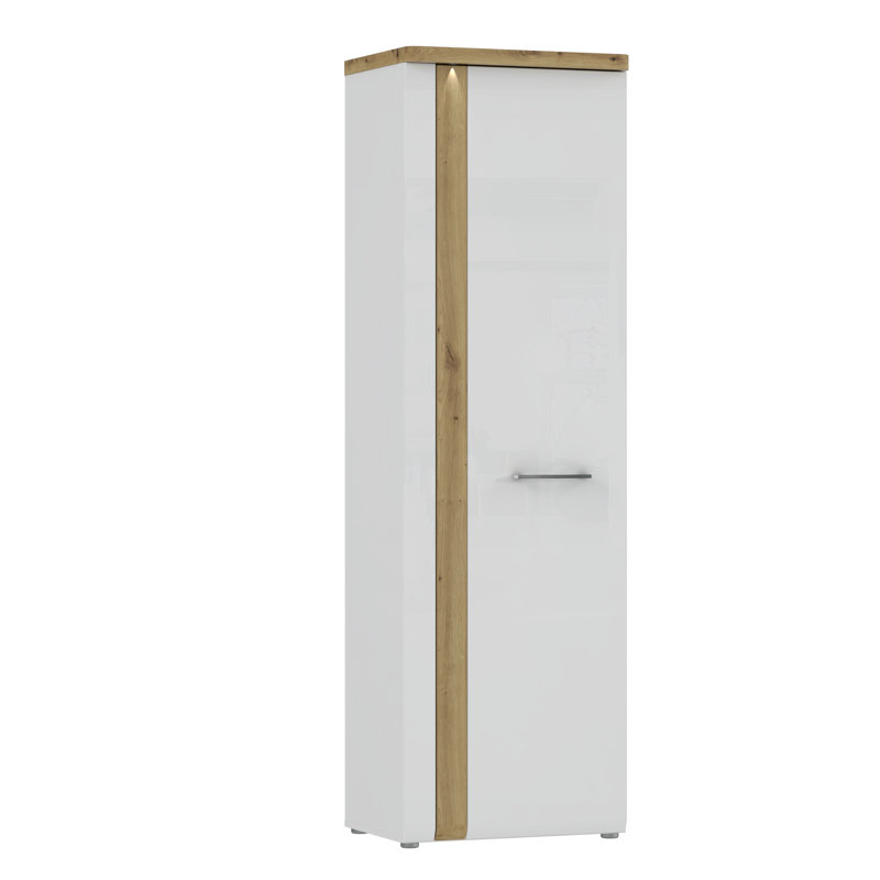 Malaki 1 Door Manufactured Wood Wardrobe