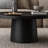 Modern minimalist solid wood round coffee table-752789068