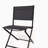3PCS Patio Bistro Set, Patio Set of Foldable Patio Table and Chairs,Outdoor Patio Furniture Sets,Black