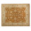 Wool Oriental Area Rug in Rust/Ivory