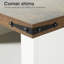 Tables de chevet en bois avec station de charge et tables de chevet avec porte de grange-578544854