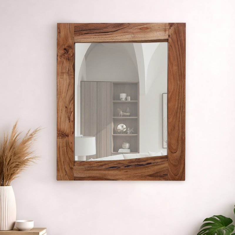 Miroir mural en bois massif Beames
