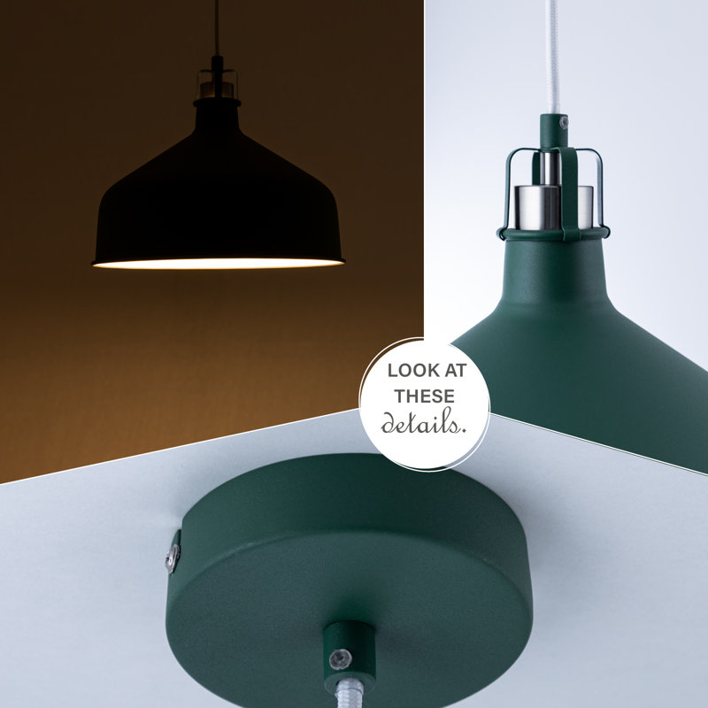 Rebekah 1 - Light Single Pendant, Green/White
