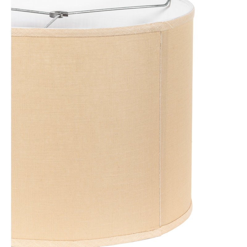 Lamp Shade, Beige, 11" H x 14" W x 14" D