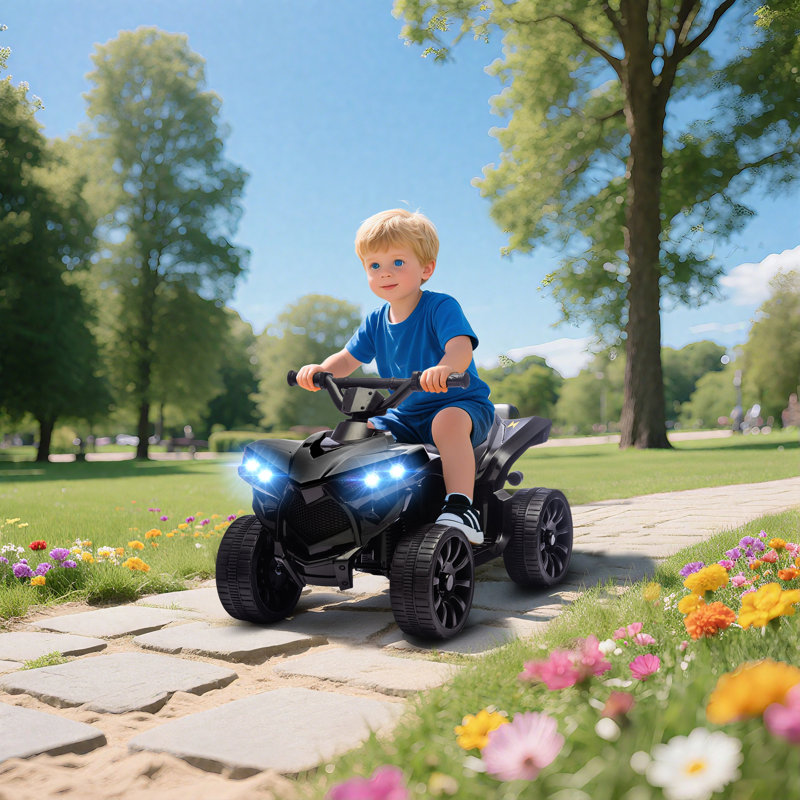 Zoomie Kids Battery Powered Ride On, Black