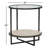 Harlow Glass Top End Table