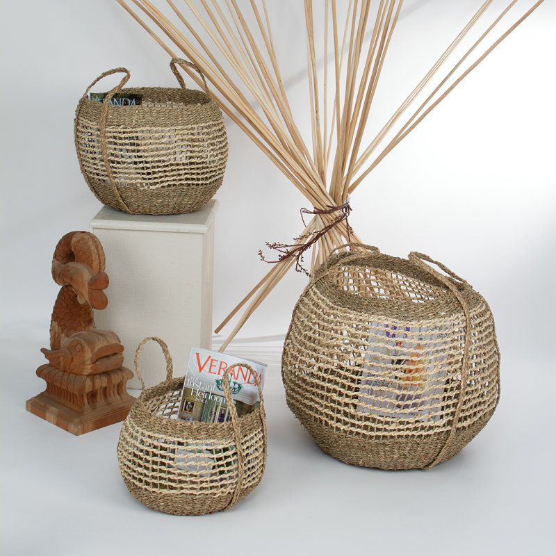 Ensemble de 3 paniers en osier