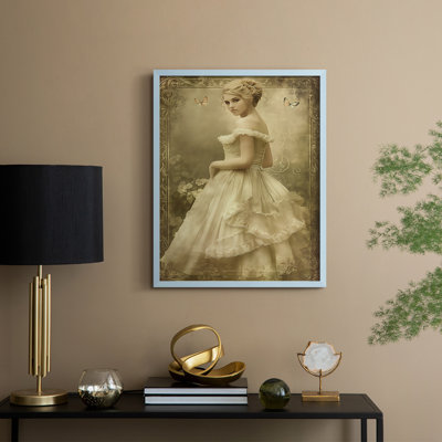 WOMEN Series CCCLVII  -Premium Framed Print -Ready to Hang - No Nails Required