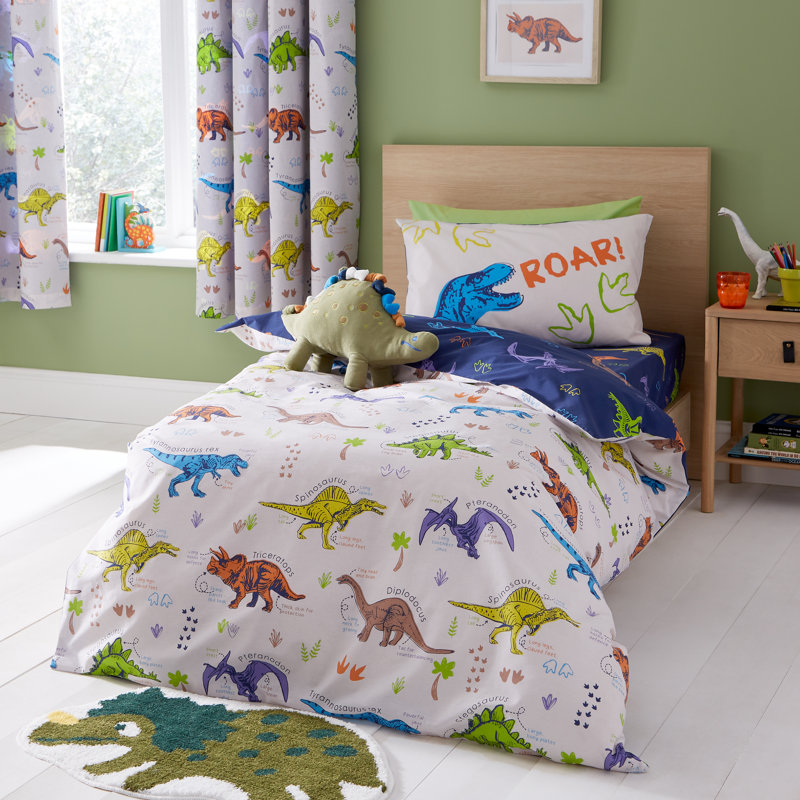 Prehistoric Dinosaurs Duvet Cover Set, Junior - 1 Pillowcase
