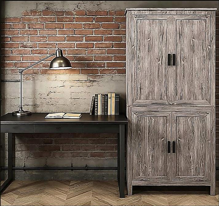 Armoire de rangement autoportante, garde-manger avec tablettes réglables