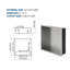 Niche de douche en acier inoxydable 12 po x 12 po-1791015726