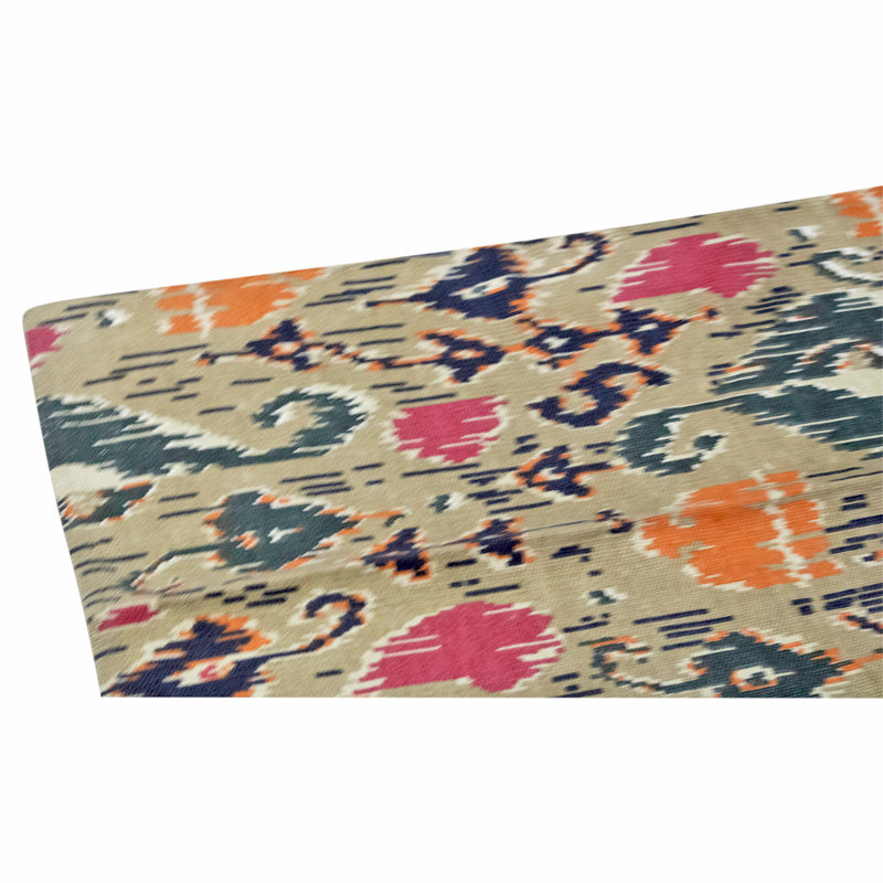 Hand Knotted Wool Area Rug in Green And Brown