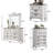 Semaj Wood Distressed Bedroom Set with Bed, Dresser, Mirror, Nightstands, Chest-1256124144-1272173859-1272173858