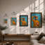Contemplation In Gold Modern - Print-907278336-907278339