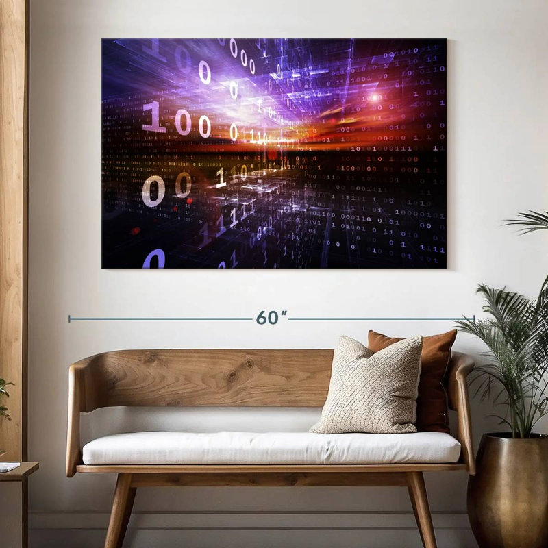 Keiri Digital Numbers, 34" H x 51" W