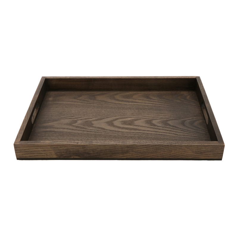 Taproot Wood Tray, 1.75" H x 12.50" W x 18.25" D