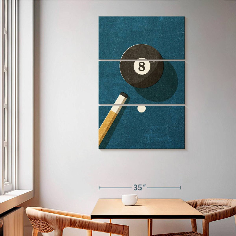 Balle de billard Senne 8, H 65 po x l 42 po