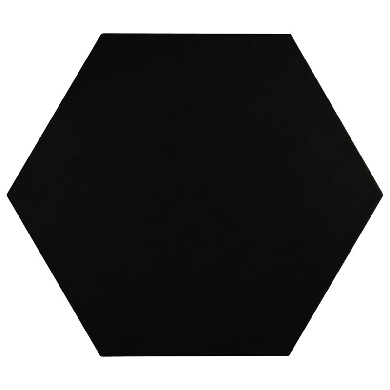Carreau de porcelaine géométrique 8 po x 9 po, Noir