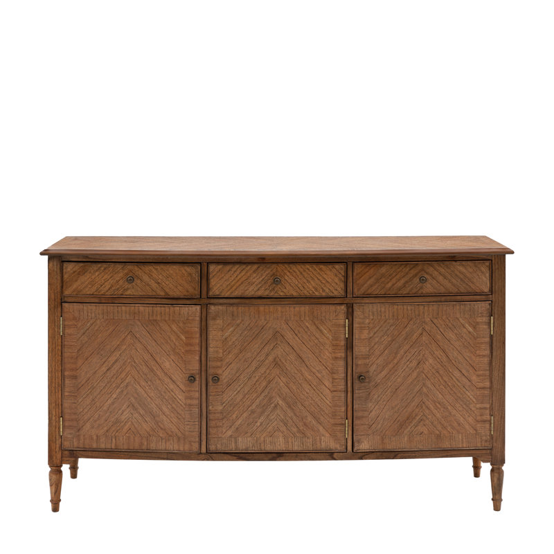 Cleston 170cm Solid Wood Sideboard, Beige