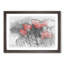 Red Poppy Field Sketch - Picture Frame Graphic Art Print-56874943-56874945