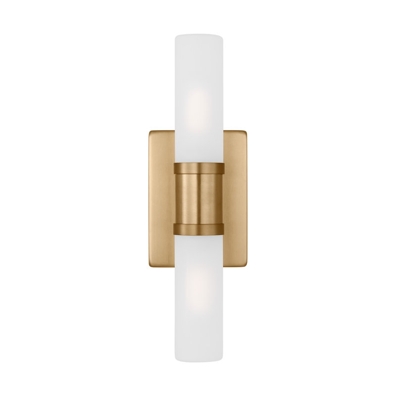 Keaton 2 - Light Vanity Light, 40 W, 16" H x 5" W x 3.63" D, Satin Brass