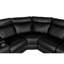 Fauteuil inclinable manuel de cinéma maison avec porte-gobelet, canapé inclinable avec rangement en polyuréthane pour le salon, cinéma maison, noir