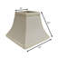 Abat-jour carré en forme de cloche avec abat-jour rond en tissu pour lampes de table-625508035-633661225