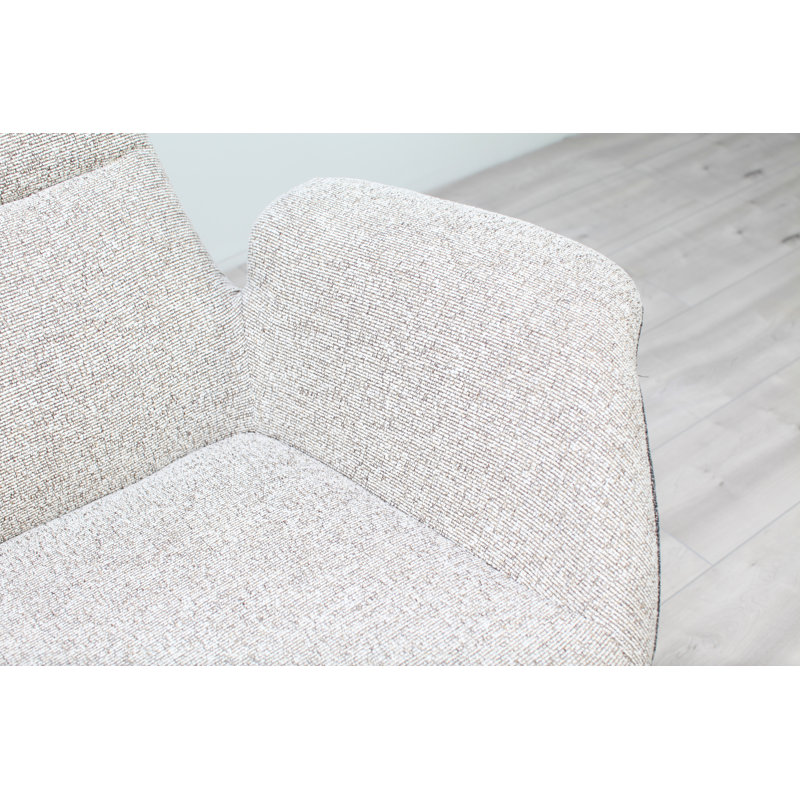 Chaise longue pivotante en polyester de 37 po de largeur Rutherford
