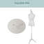 Mannequin Torso Manikin Dress Form 49-67 pouces à hauteur ajustable pour femme-51294073