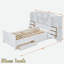 Lit plateforme en bois avec tiroirs et compartiments de rangement-1699899414