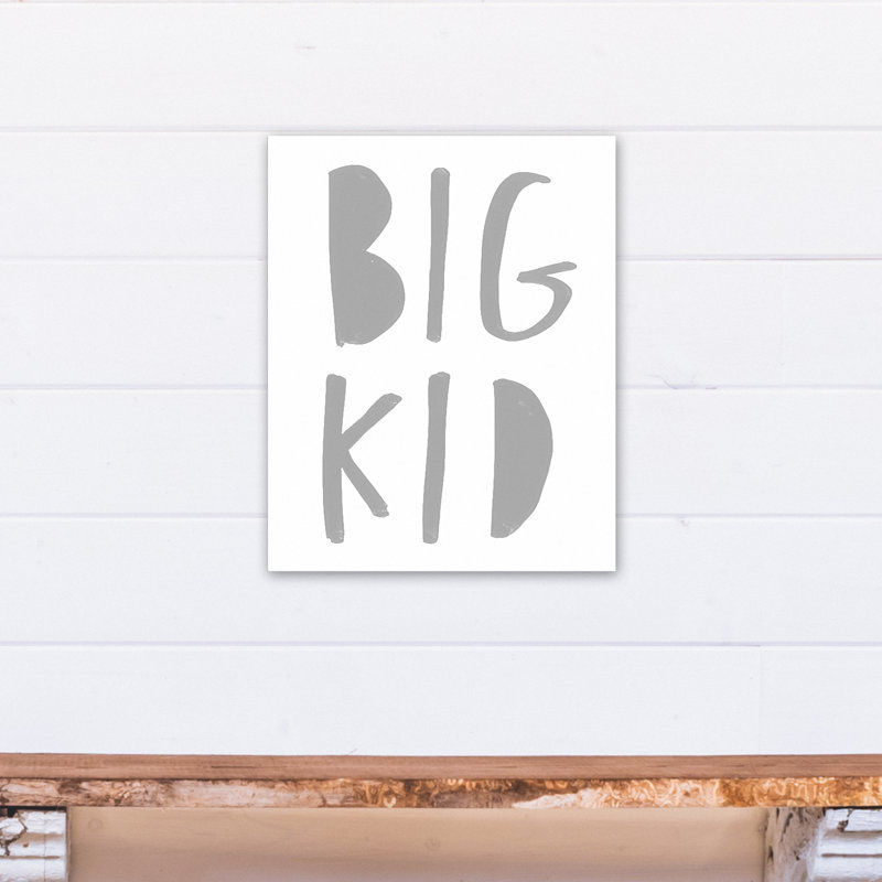 Art sur toile big enfant Benoit, Gris, H 20 po x l 16 po x P 1,25 po