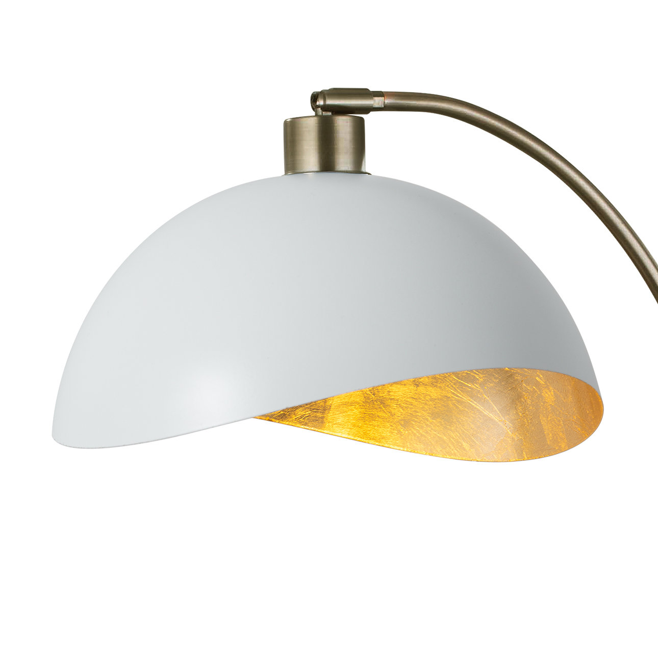 Luna Bella Marble Lamp, White, White