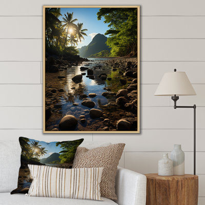 «American Samoa Landscape» - art mural sur toile nautique et côtier