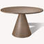 Solid Oak Wood Round Dining Table with Seating for 4