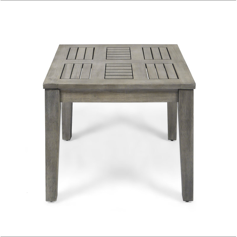 Table d'appoint en bois Hampton, Gris