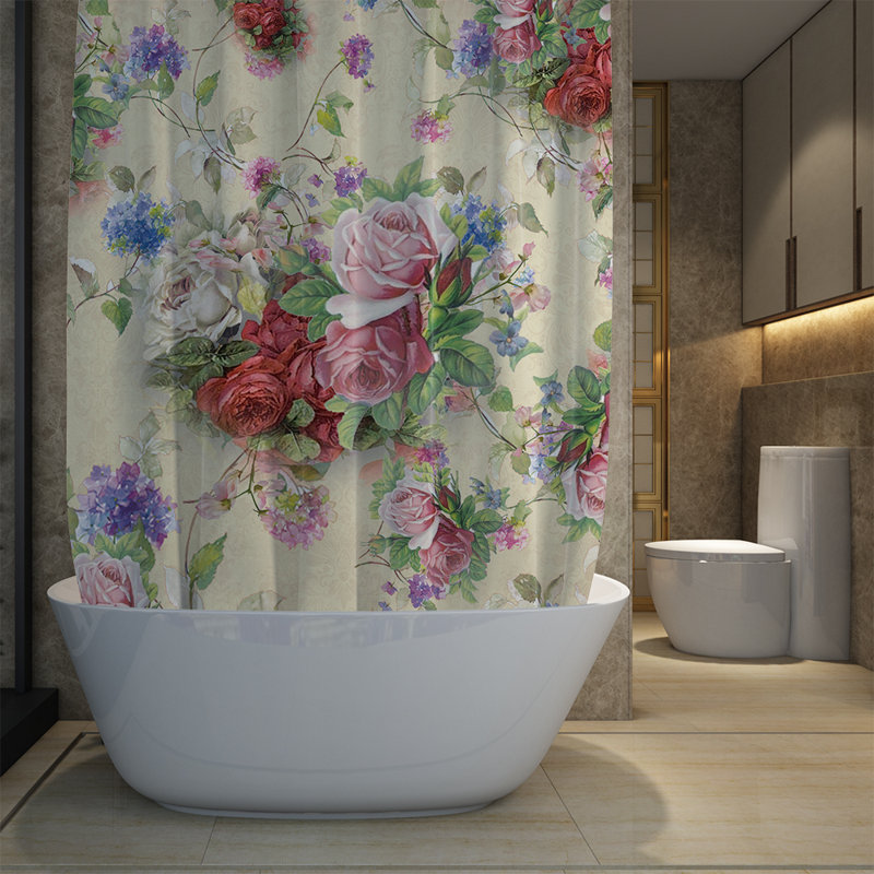 Rideau de douche simple Grogan, H 93 po x l 70 po